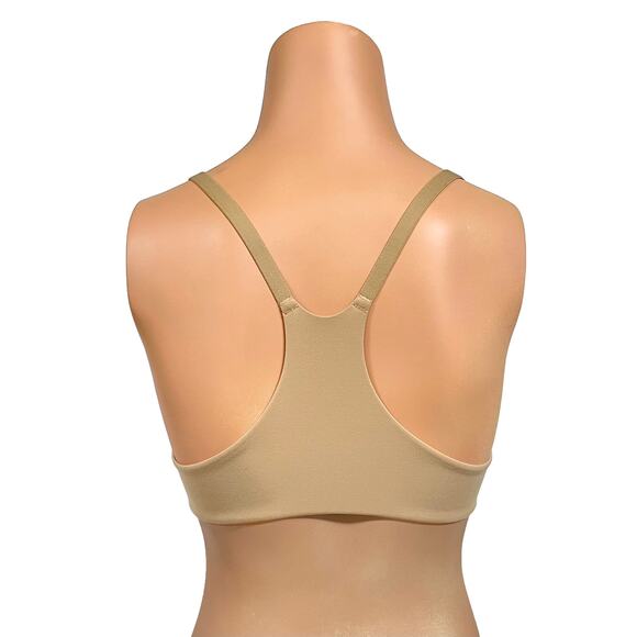 Soma Enbliss Front Close Racerback Bra Sz 32B New $54 Warm Amber Tan - Picture 3 of 8